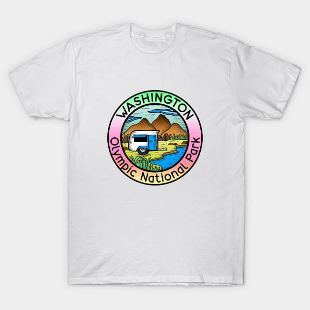 Olympic National Park Washington Camping Camper T-Shirt by DD2019